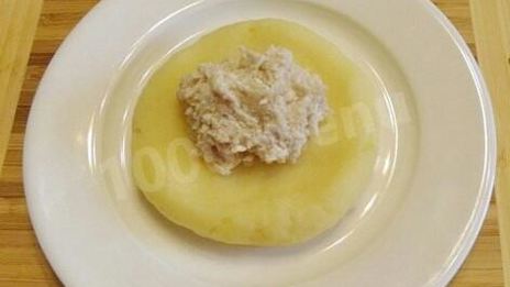 картофельные зразы с куриным фаршем