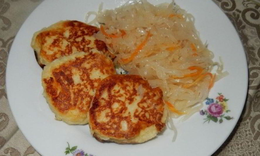 Рецепт картофельные зразы с квашеной капустой