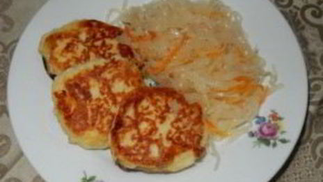 картофельные зразы с квашеной капустой