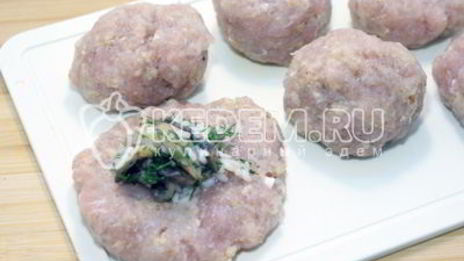 куриные зразы с грибами удачные