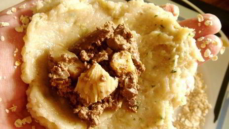 куриные зразы с печенью и солеными груздями