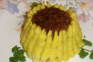 Мясные зразы Подсолнухи с хлопьями