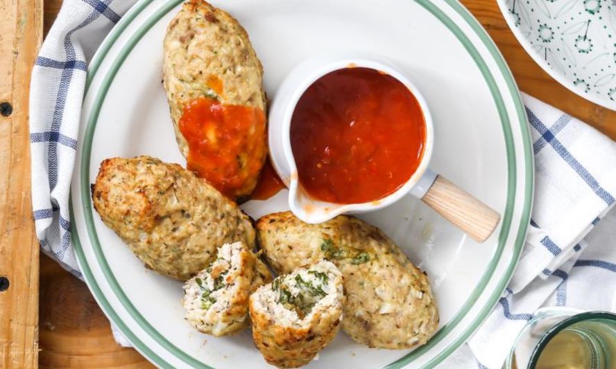 Рецепт мясные зразы с сыром и травами