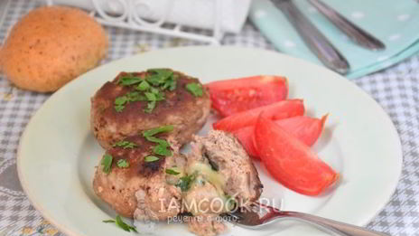 мясные зразы с сыром