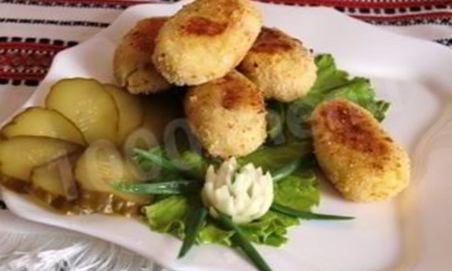 Рецепт постные картофельные зразы с грибами