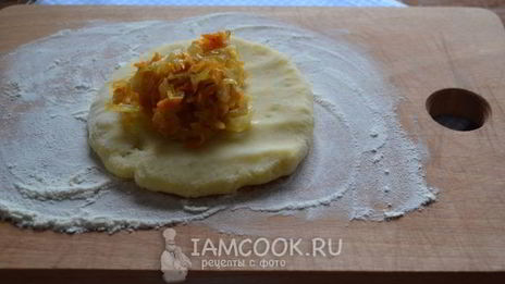 постные картофельные зразы с капустой