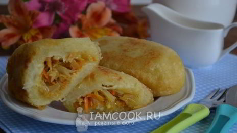постные картофельные зразы с капустой