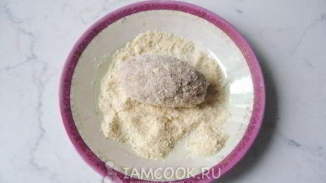 рыбные зразы с грибами и сыром