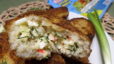 рыбные зразы с крабовым мясом