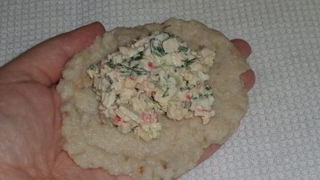 рыбные зразы с крабовым мясом