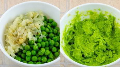 рыбные зразы с зеленым горошком