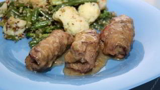 Зразы из говядины с начинкой из сухарей по-варшавски