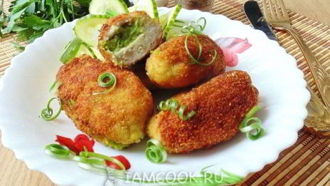 зразы из рыбы с зеленым горошком