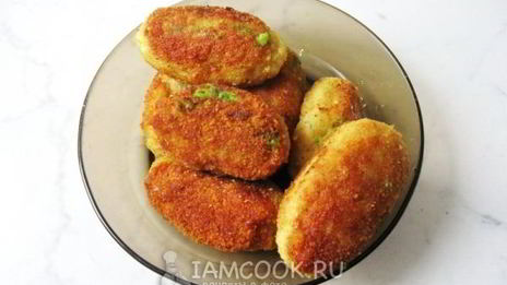 зразы из рыбы с зеленым горошком