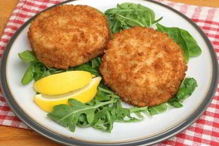 Зразы рыбные с сыром и шпинатом