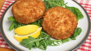 Зразы рыбные с сыром и шпинатом
