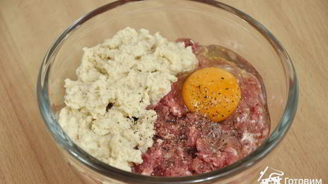 зразы с грибами, луком и яйцом