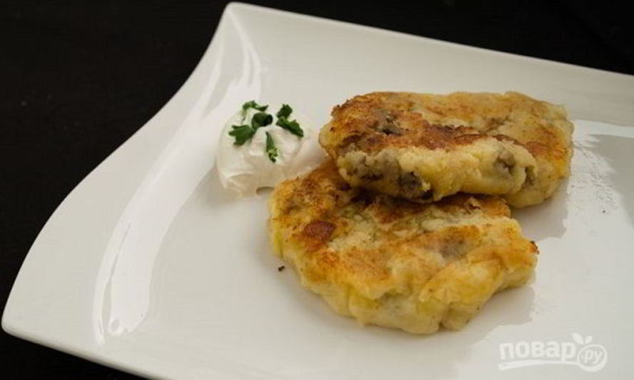 Рецепт зразы с грибами