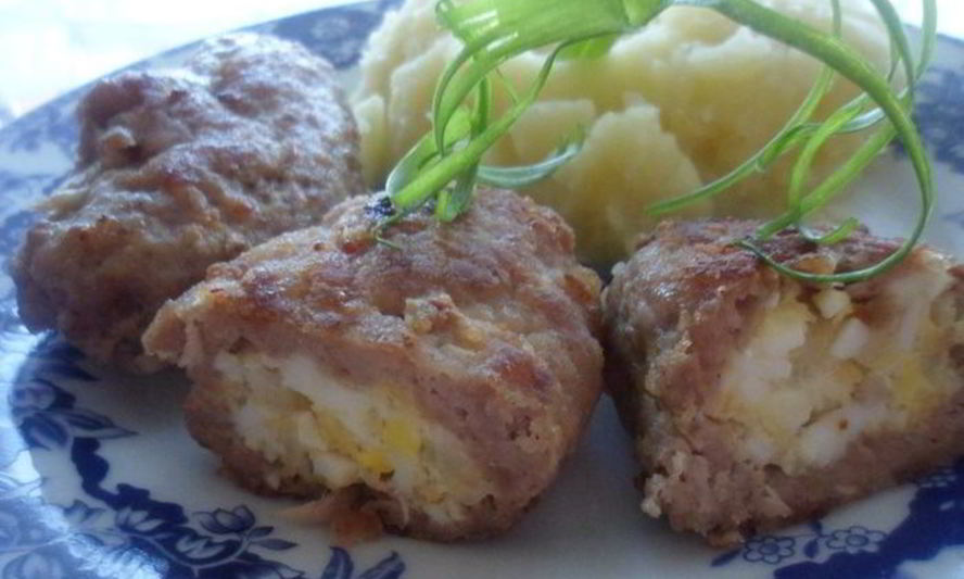 Рецепт зразы с яично-сырной начинкой