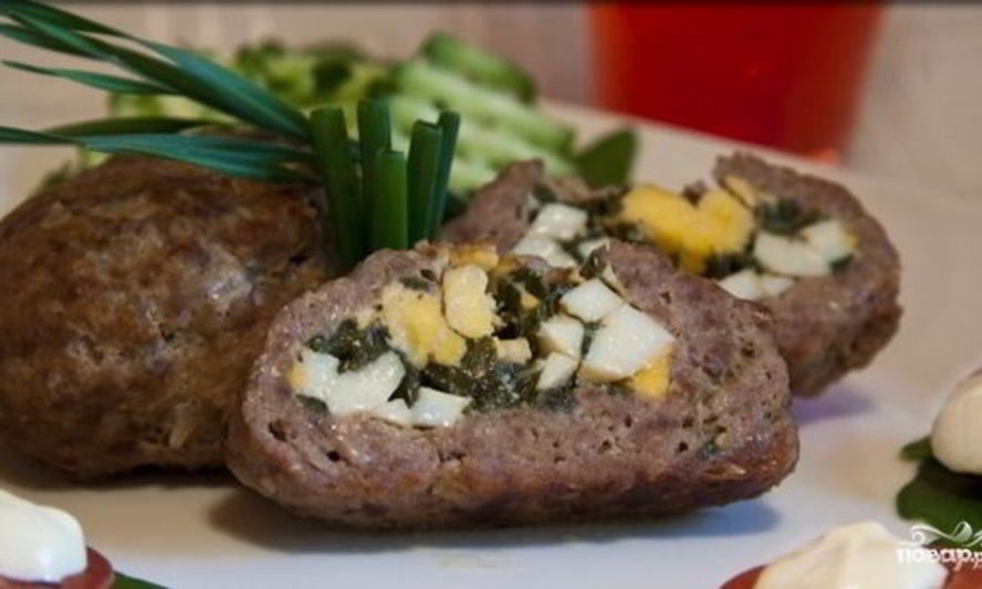 Рецепт зразы с зеленым луком