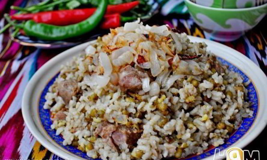 Рецепт ароматная каша с машем, рисом и мясом