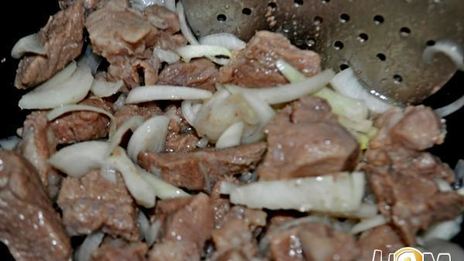 ароматная каша с машем, рисом и мясом