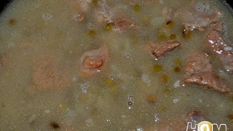 ароматная каша с машем, рисом и мясом