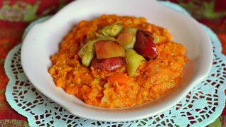Ароматная тыквенная каша с рисом