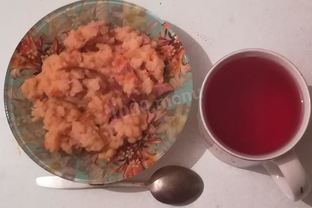 Гороховая каша с колбасой