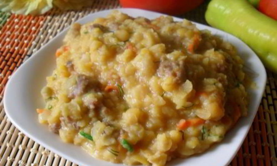 Рецепт гороховая каша с мясным фаршем в мультиварке