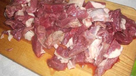 бефстроганов и гречневая каша