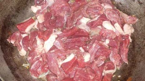 бефстроганов и гречневая каша