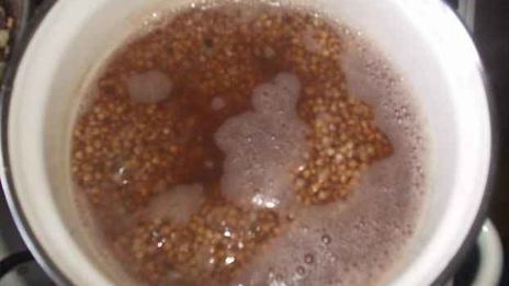 бефстроганов и гречневая каша