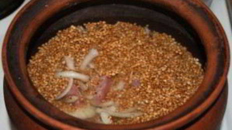 гречка по-деревенски