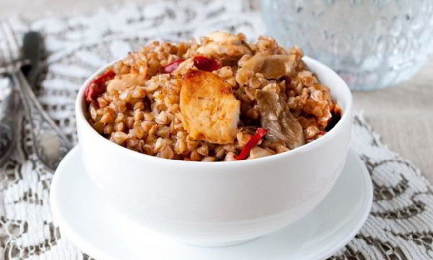 Рецепт гречка по-купечески с мясом в сковороде