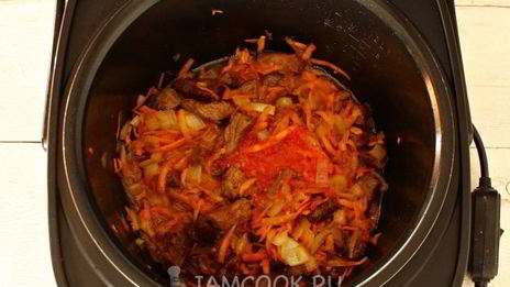 гречка по-купечески в мультиварке с говядиной