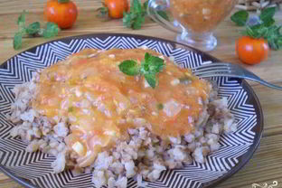 Гречка под соусом
