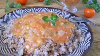 Гречка под соусом