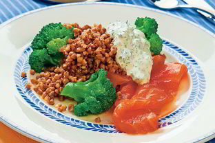 Гречка с брокколи