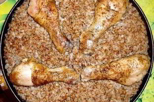 Гречка с голенью в мультиварке