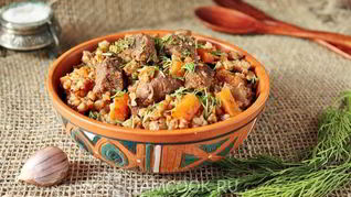 Гречка с говядиной в мультиварке