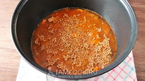 гречка с говядиной в мультиварке