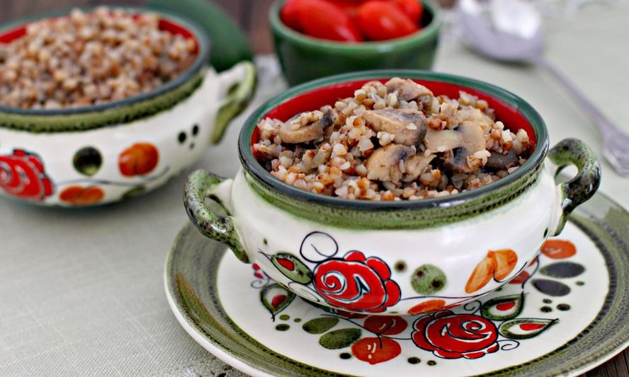 Рецепт гречка с грибами и луком в мультиварке