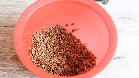 гречка с грибами и луком в мультиварке