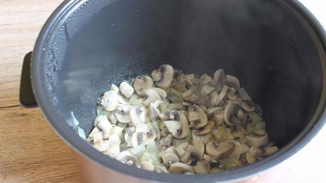 гречка с грибами и луком в мультиварке
