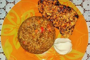 Гречка с грибами в микроволновке