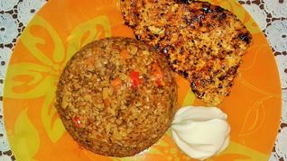 Гречка с грибами в микроволновке