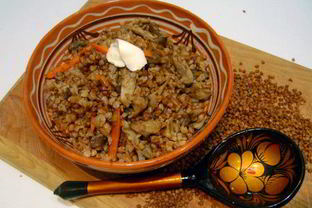 Гречка с грибами