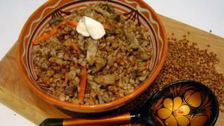 Гречка с грибами