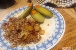 Гречка с картофелем и специями